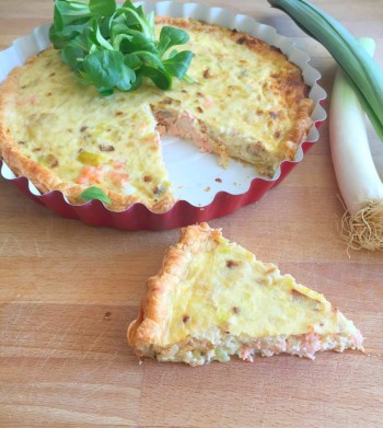 Tarta de Salmon y Puerro -